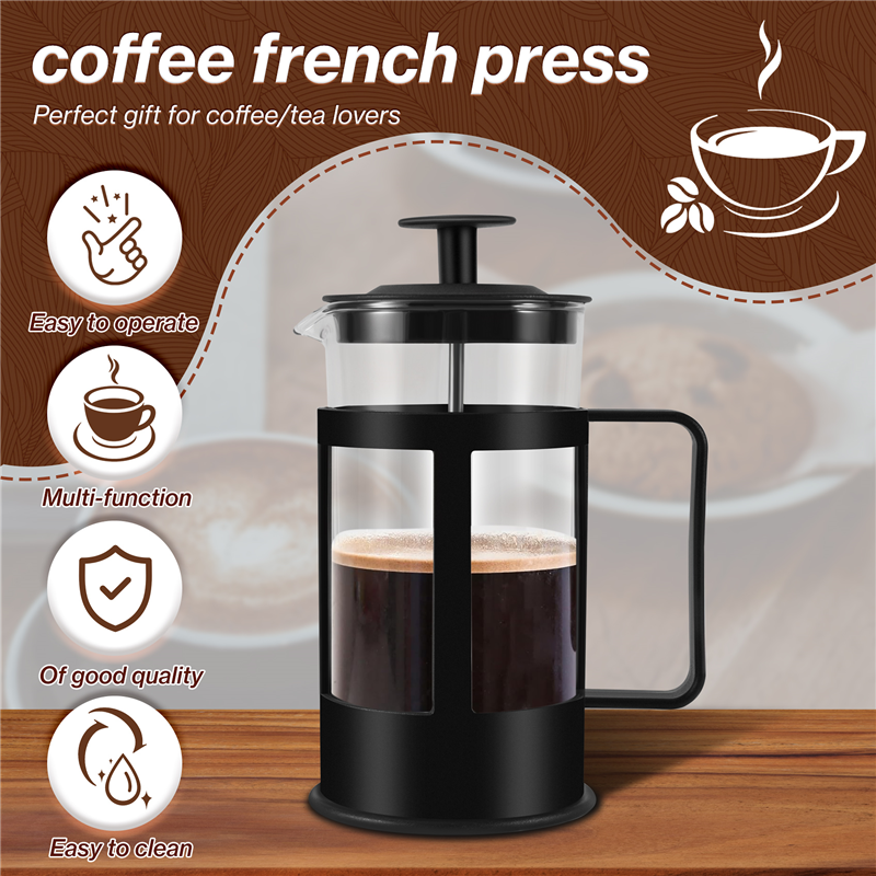 French Press Glass - LLCS-French Press Coffee & Tea Maker