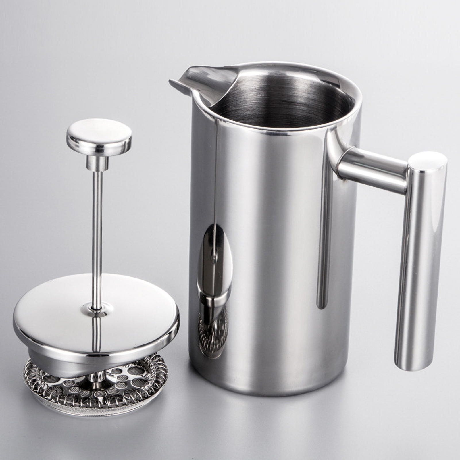 French Press Glass - 350ml/800ml/1000ml French Press Coffee Maker Stainless