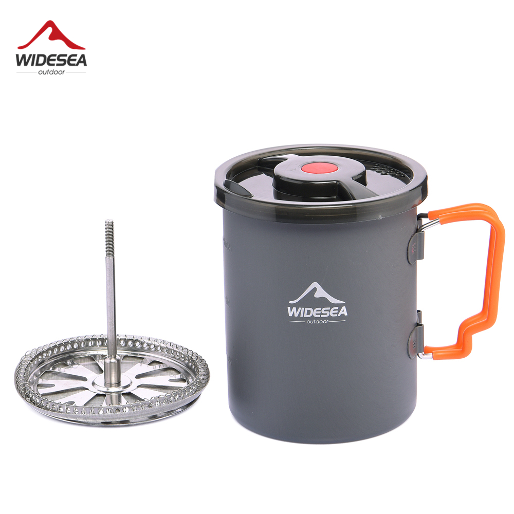 French Press Glass - Widesea Camping Coffee Pot with French