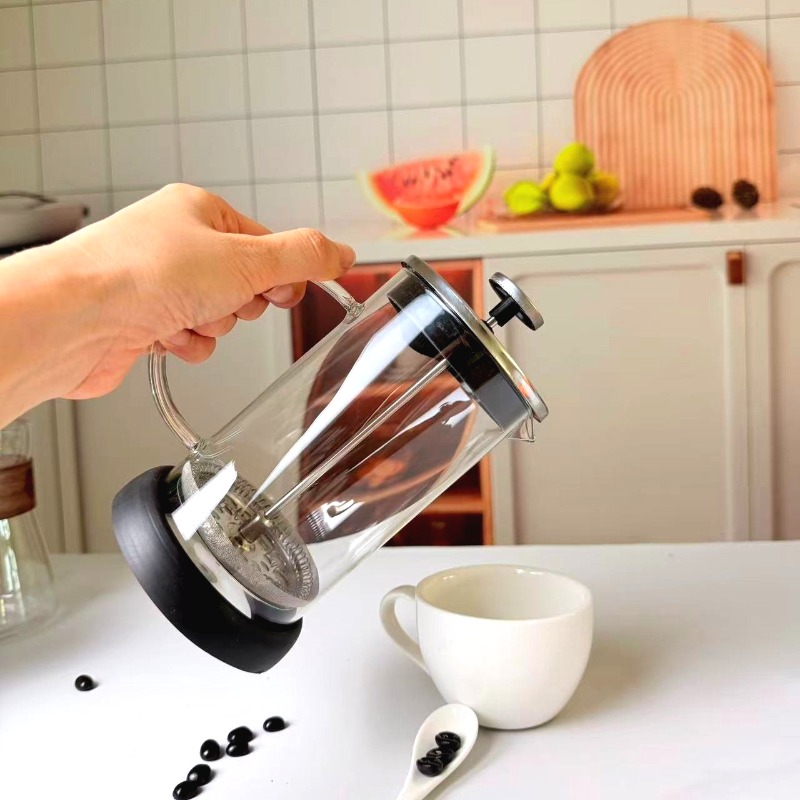 French Press Glass - French Press Coffee Maker,Heat Resistant Thickness