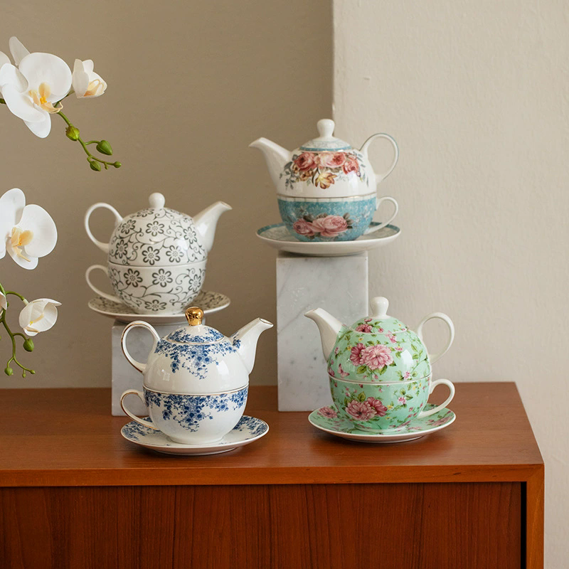 Coffee Tea And Sugar Set - Flower Teapots,Coffee Pot,Mother Child Pots,One Pot