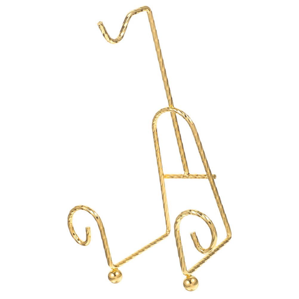 Coffee Tea Holders - Elegant Golden Metal Cup Display Stand