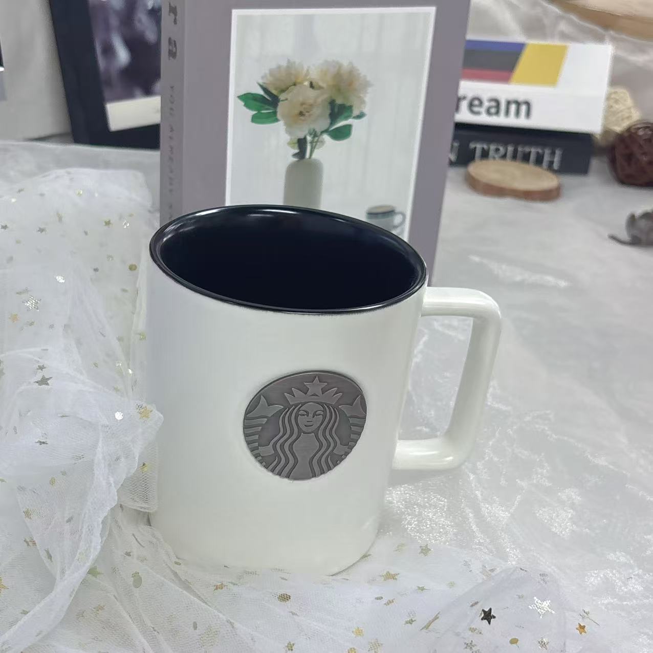 Starbucks 450ml Black and Whit - Coffee Tea Name 评论和价格