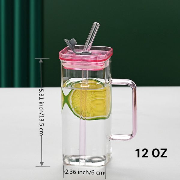 1 Pcs Pink Glass Cup, 6 Col Sq - Coffee Tea & Jane 评论和价格