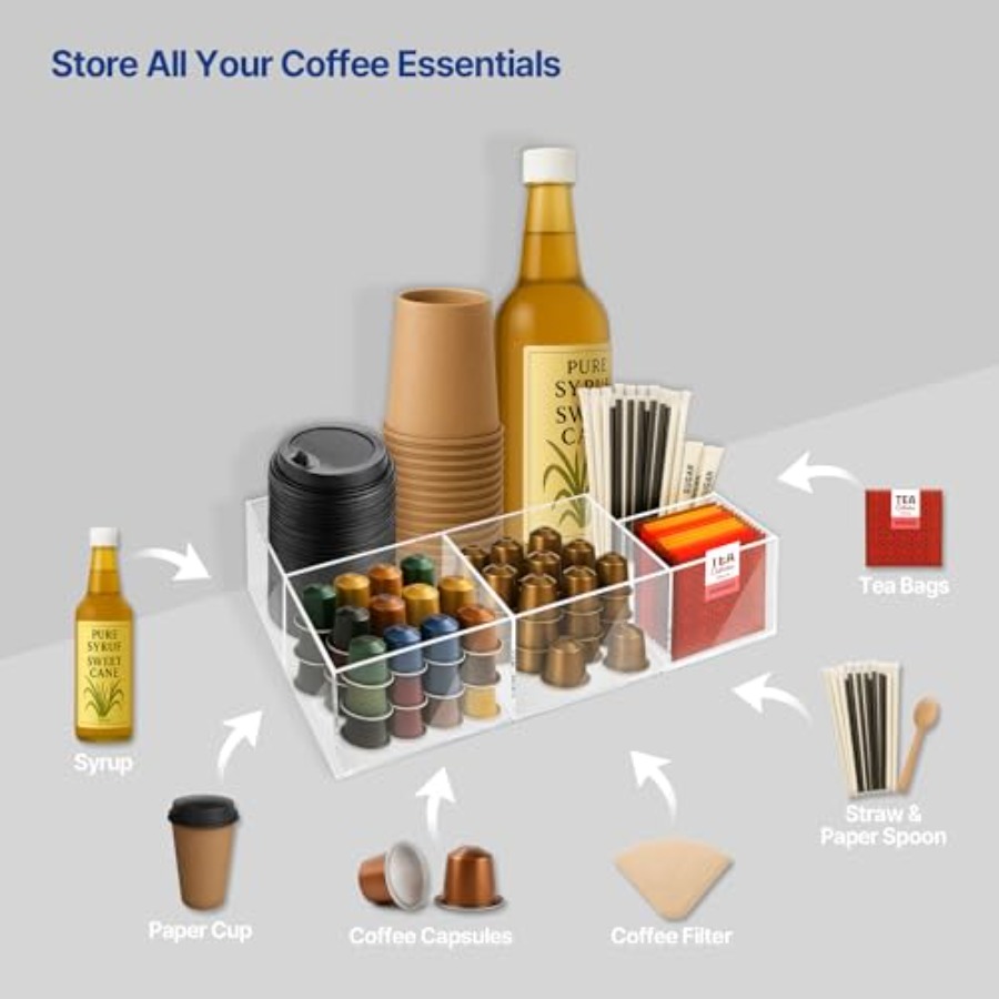 Acrylic Coffee Bar Station Sna - Tea Coffee Set Up 评论和价格