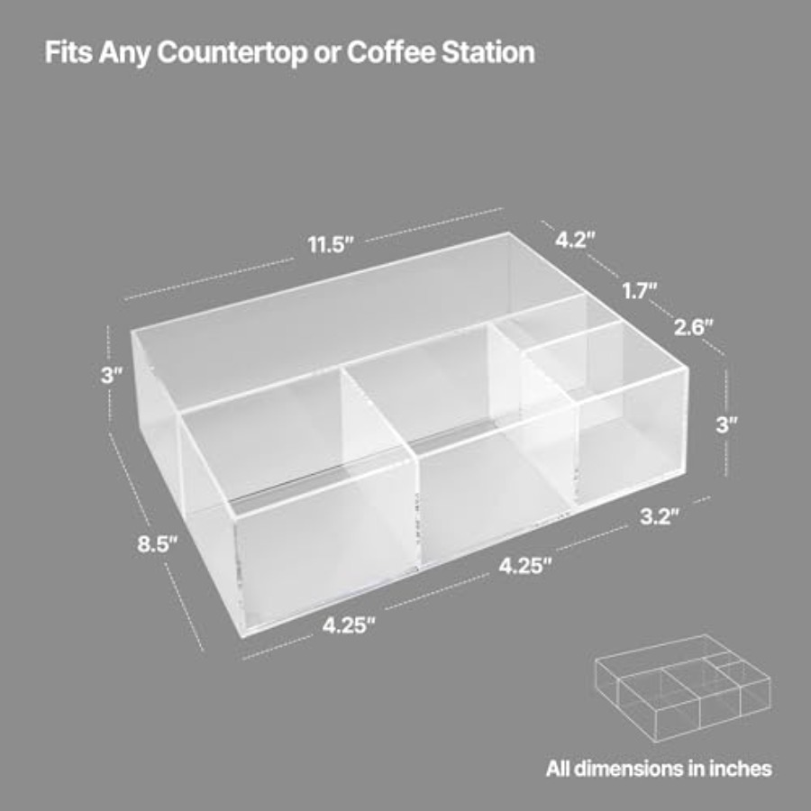Acrylic Coffee Bar Station Sna - Tea Coffee Set Up 评论和价格