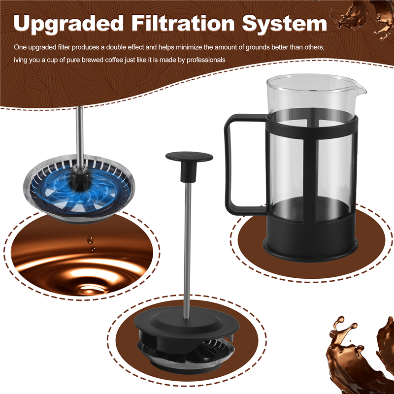 LLCS-French Press Coffee & Tea - French Press Glass 评论和价格
