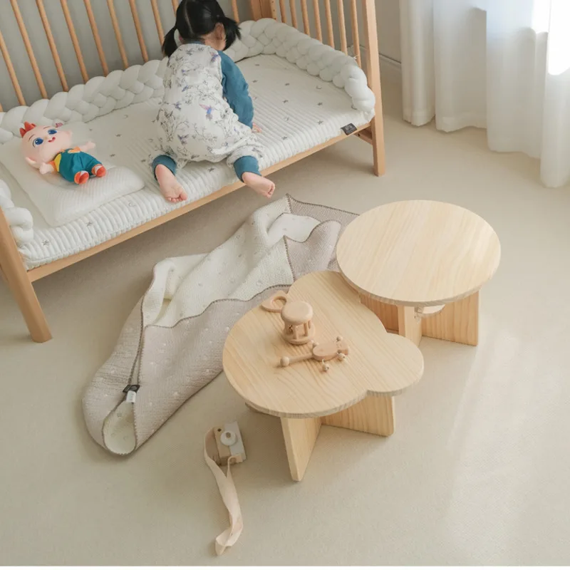 Solid Wood Children's Small Ta - Tea Coffee Set Up 评论和价格