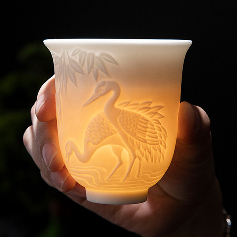 150ml Teacup Jade White Porcel - Coffee Tea And Sugar Set 评论和价格