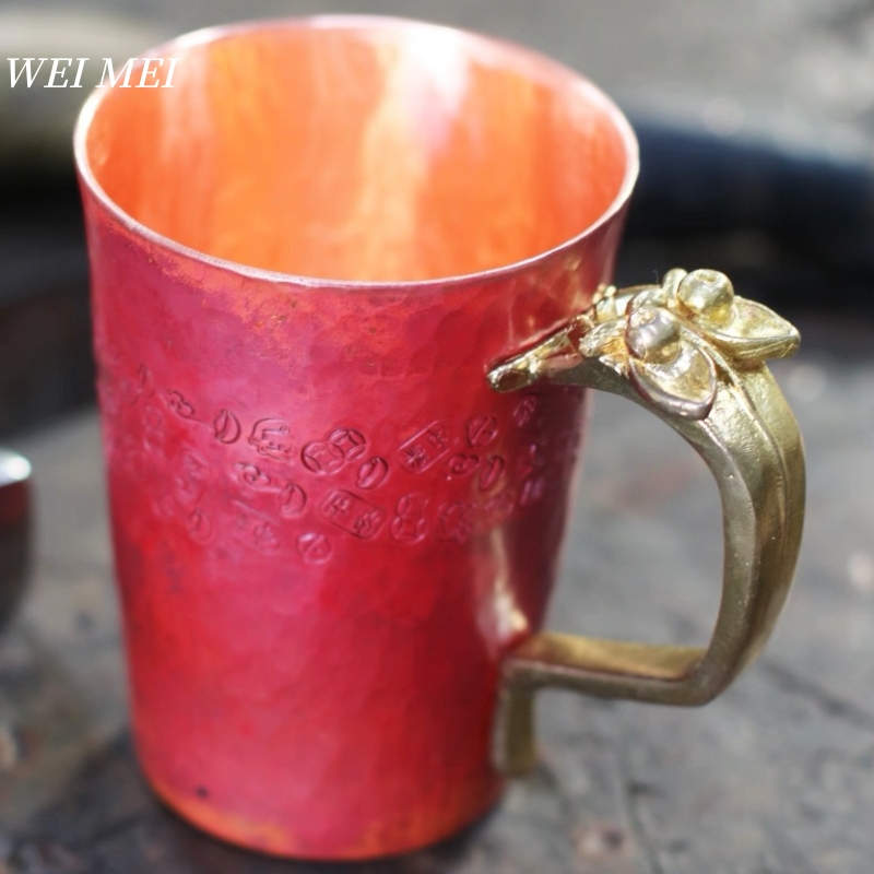Handcrafted Vintage Copper Bre - Coffee Tea Flask 评论和价格
