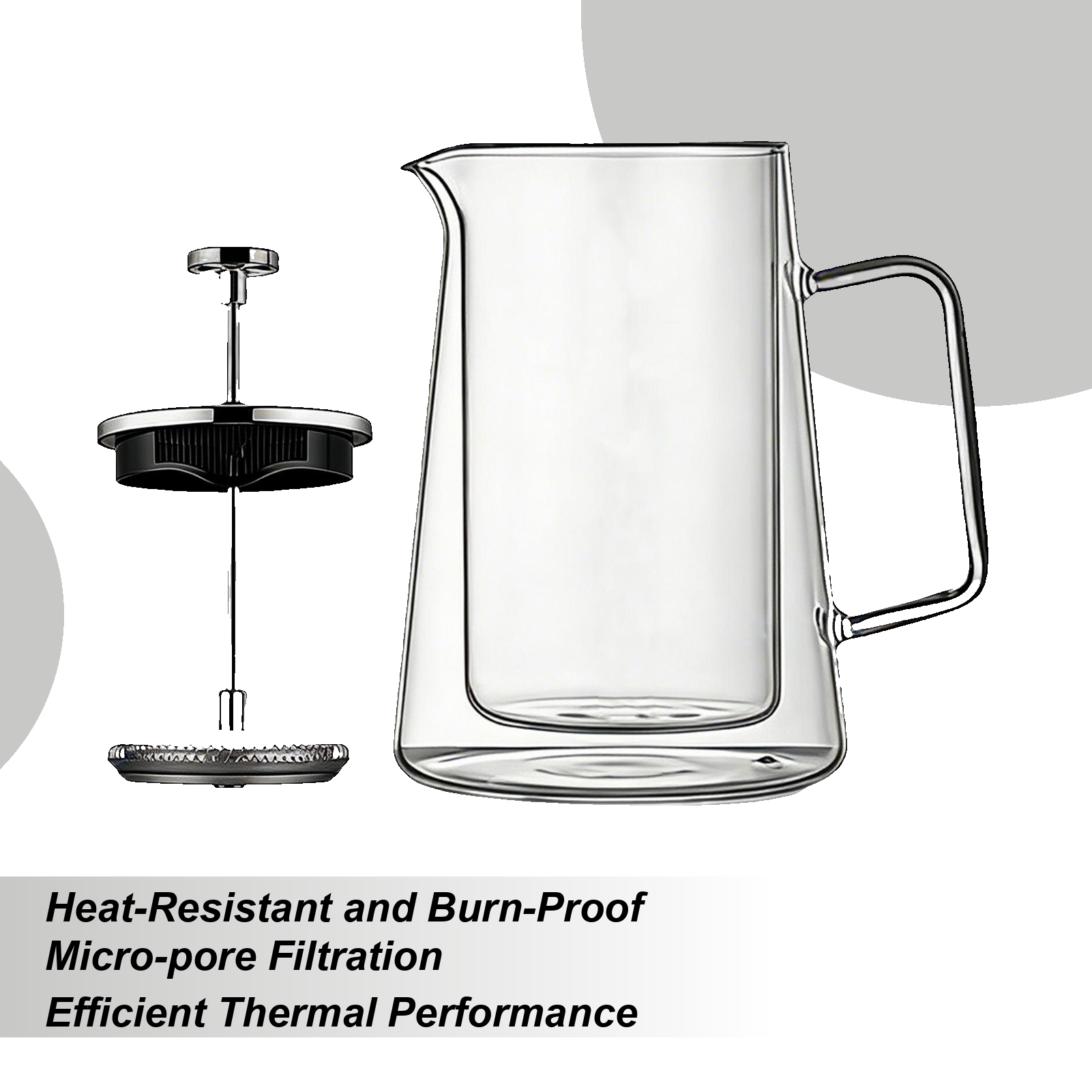 Coffee Presses Glass Stainless - French Press Glass 评论和价格