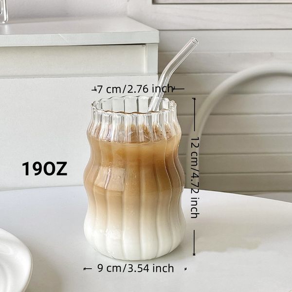 6 Pcs 19oz Glass Coffee Cup Se - Coffee Tea & Jane 评论和价格