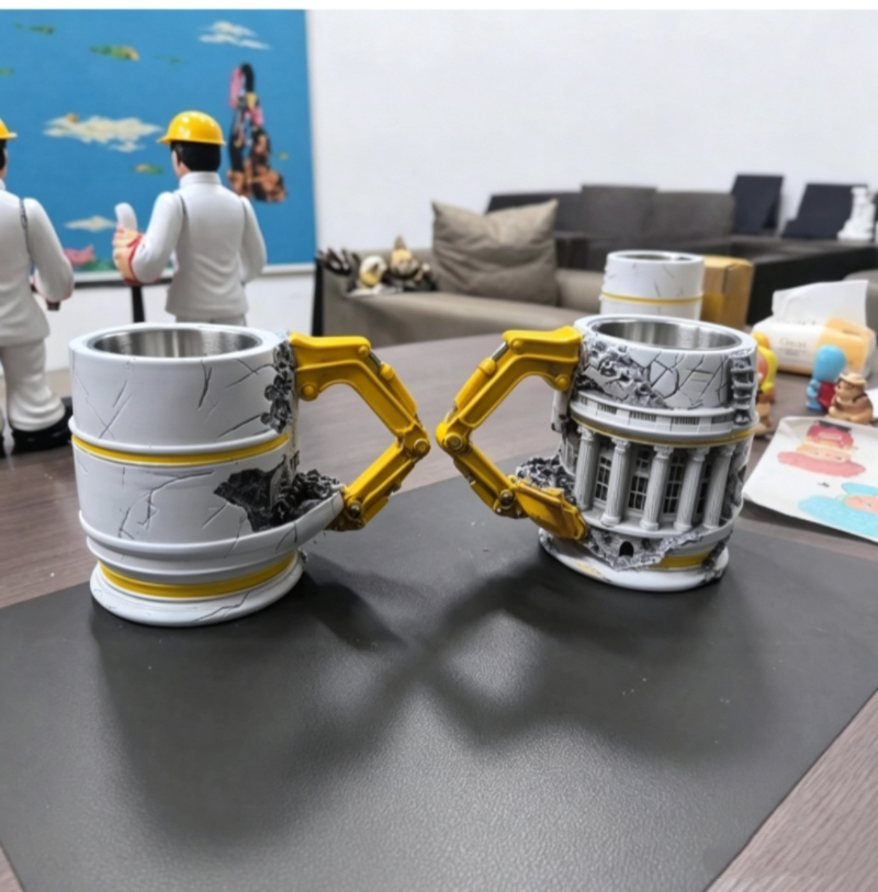 3D Excavator Breaking Building - Coffee Tea Break 评论和价格