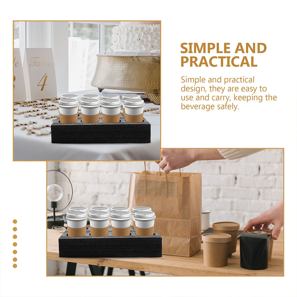 2Pcs Multi-Hole Cup Holder Tra - Coffee Tea Holders 评论和价格