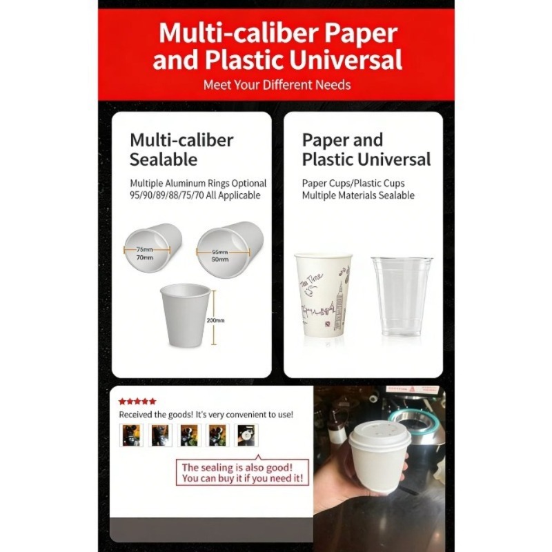 Automatic Plastic Cup Sealing  - Coffee Tea Holders 评论和价格