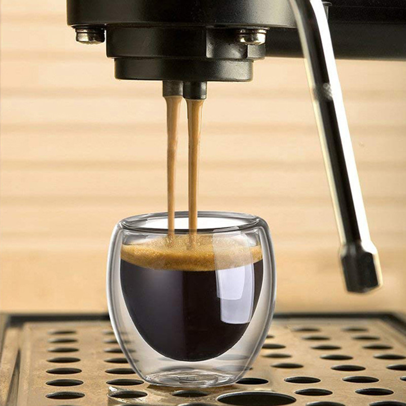 Double Walled Glass Coffee Mug - Coffee Tea And Sugar Set 评论和价格