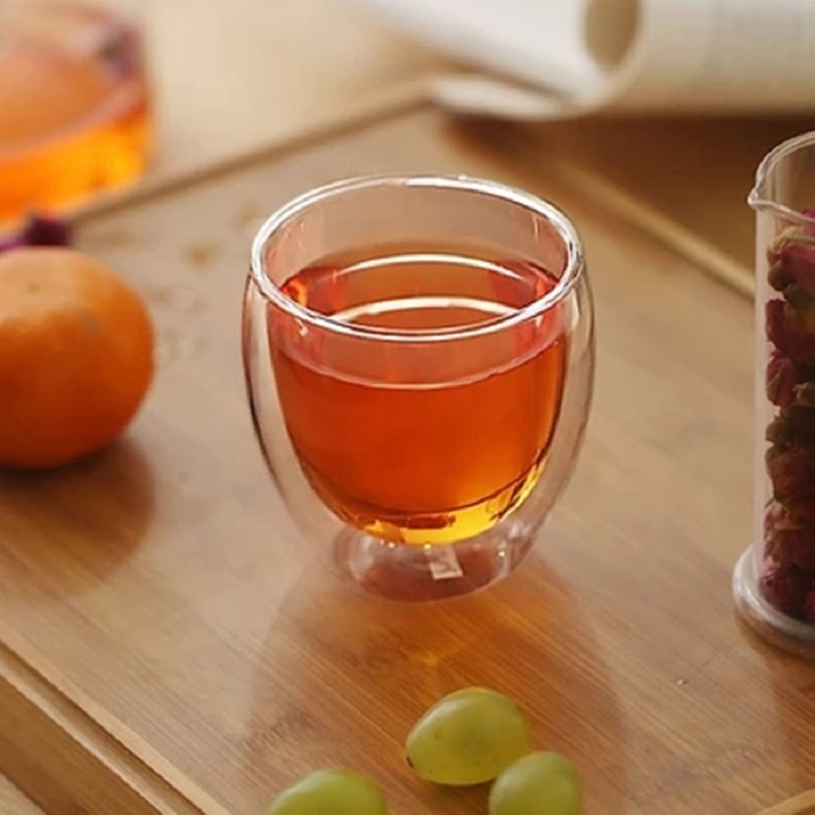 Double Walled Glass Coffee Mug - Coffee Tea And Sugar Set 评论和价格
