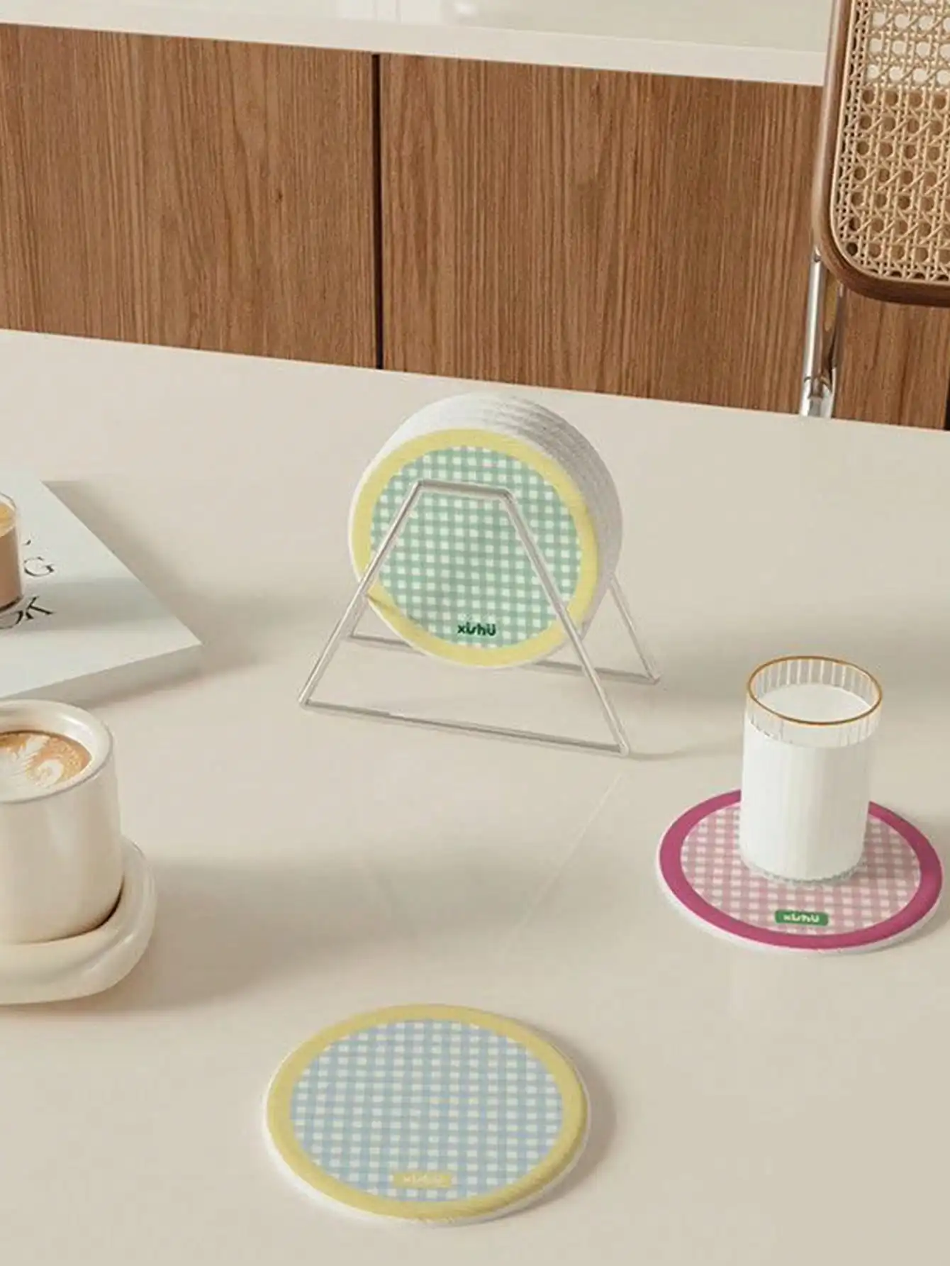 1pc Hard Silicone Coaster Abso - Coffee Tea Holders 评论和价格