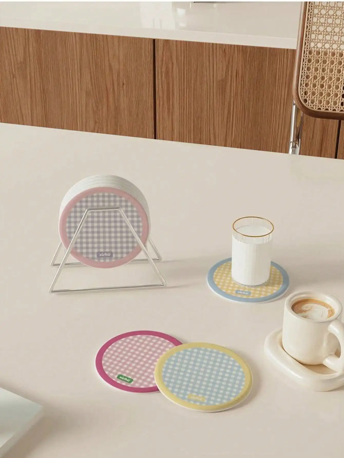 1pc Hard Silicone Coaster Abso - Coffee Tea Holders 评论和价格