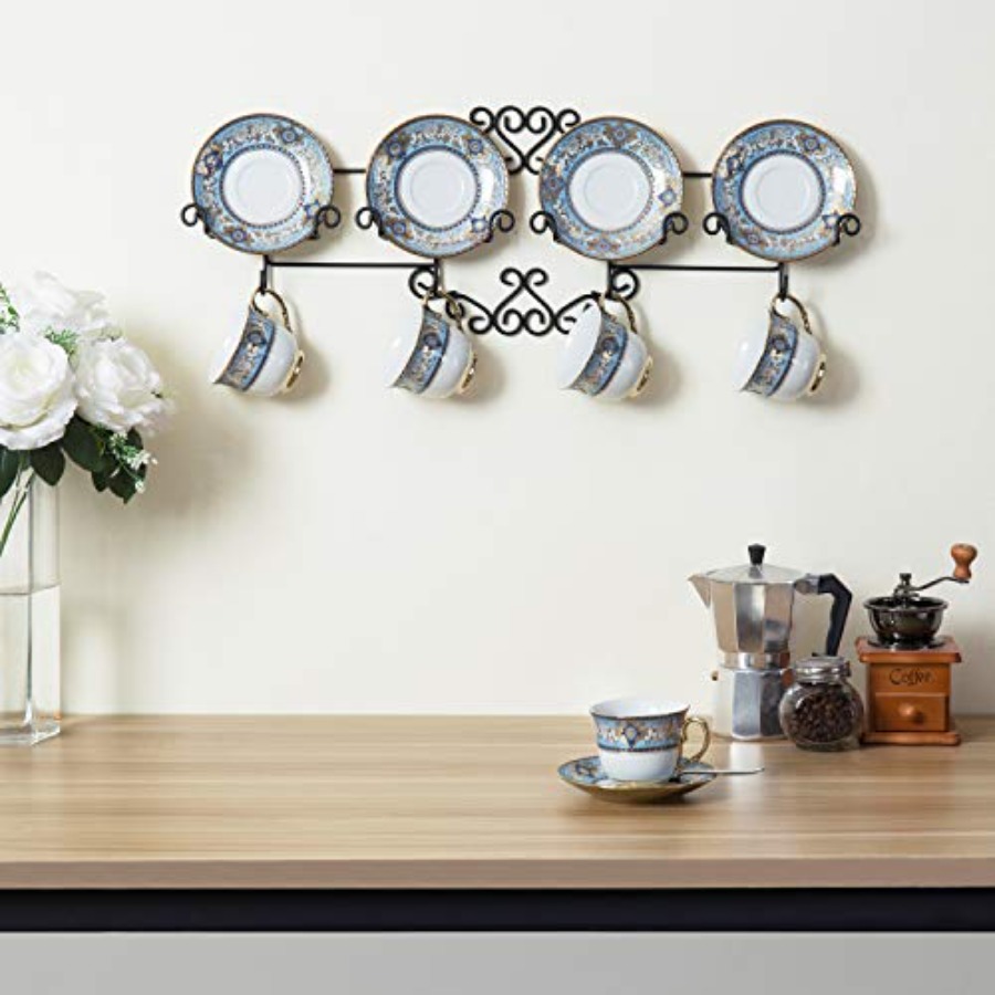 Vintage Scrollwork Black Metal - Tea Coffee Set Up 评论和价格