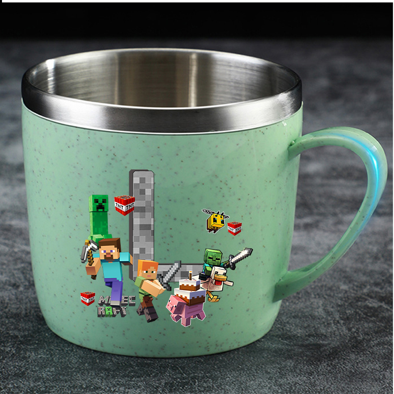 Minecrafted Water Cup for Boy  - Coffee Tea Flask 评论和价格