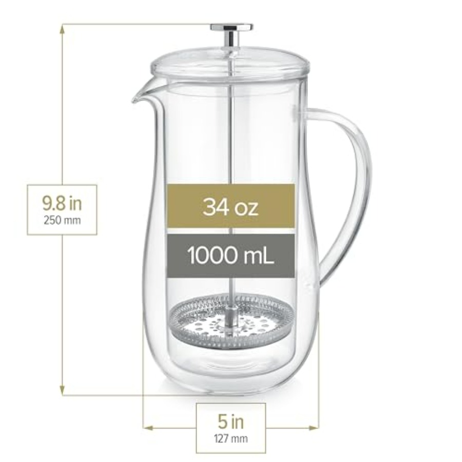 Insulated Double-Walled Glass  - French Press Glass 评论和价格