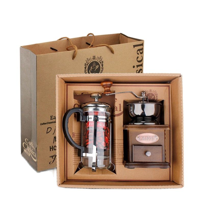 Coffee Pot Coffee Grinder Set  - French Press Glass 评论和价格