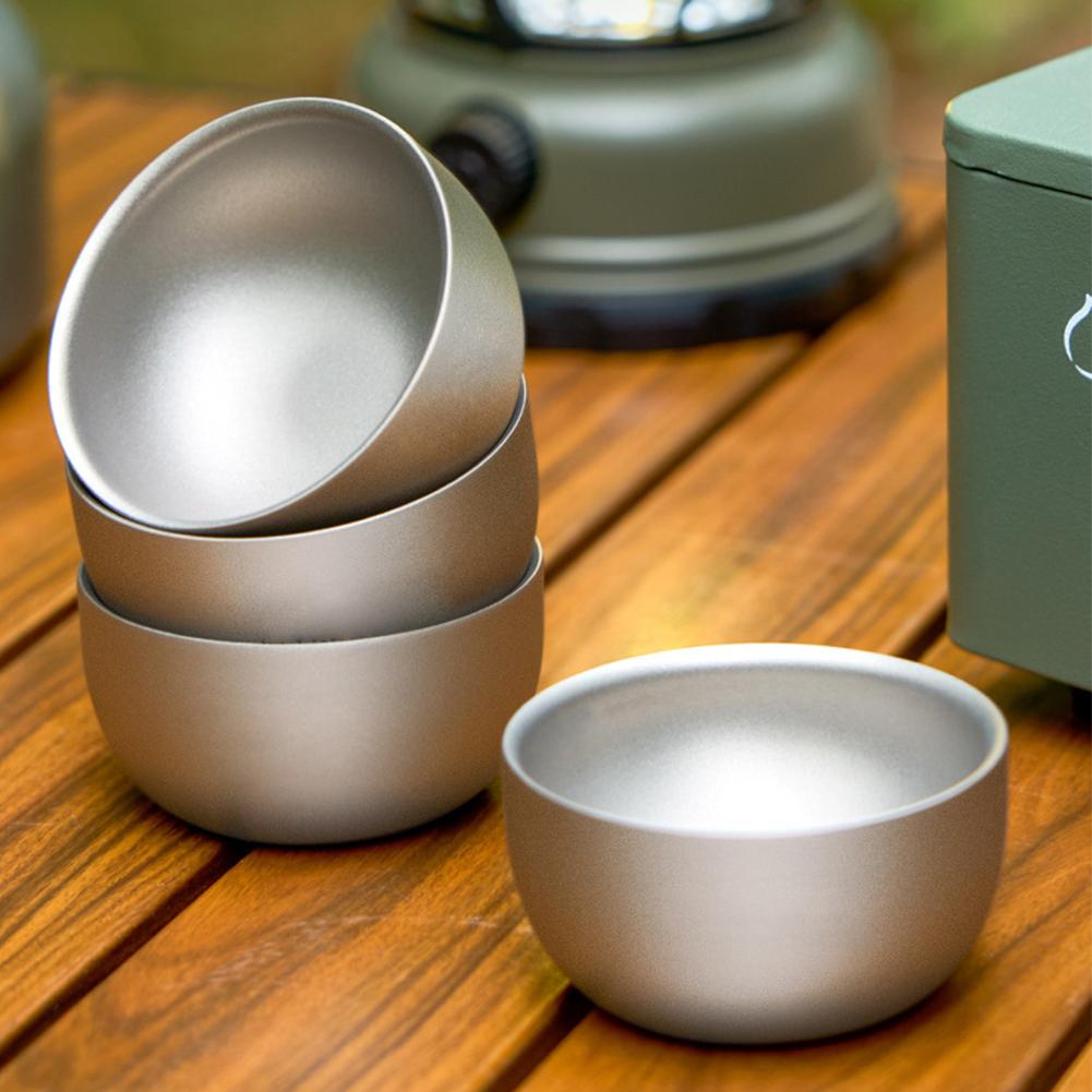 D2 Pure Titanium Double-layer  - Coffee Tea And Sugar Set 评论和价格