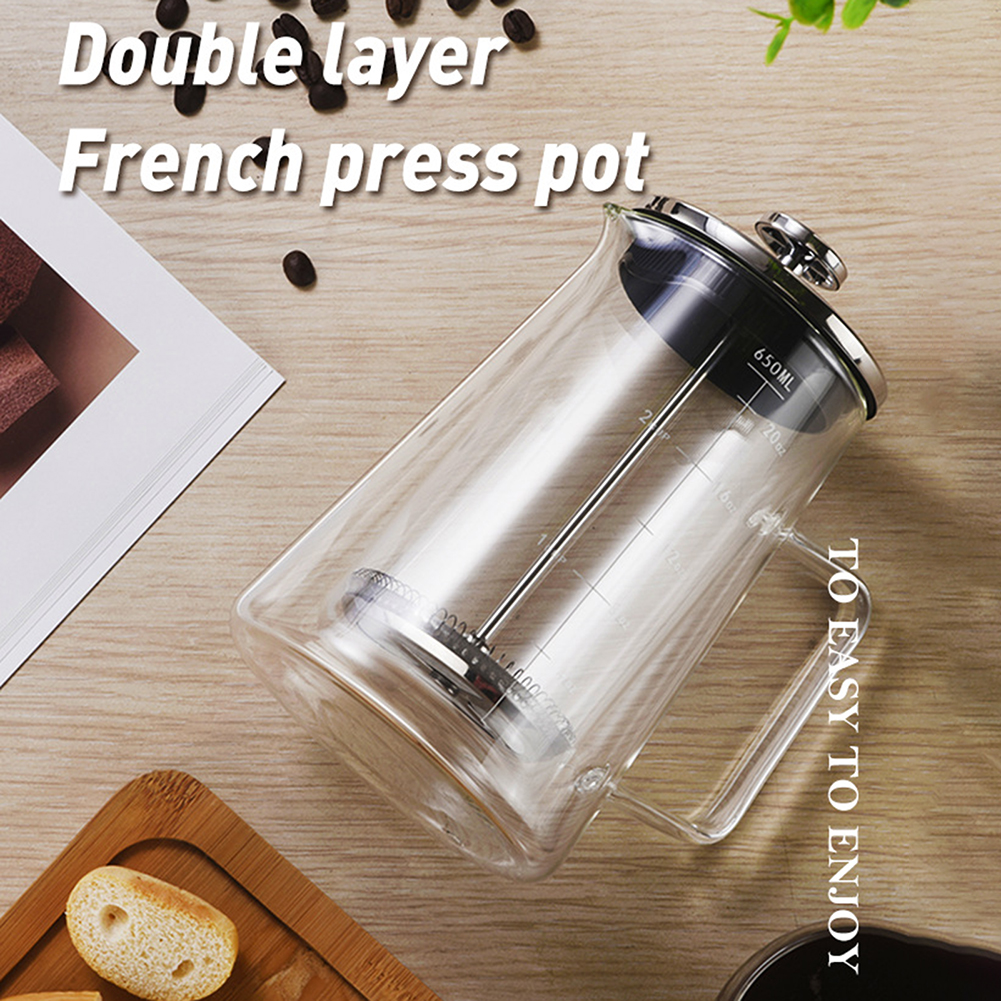 Double Layers French Press Pot - French Press Glass 评论和价格