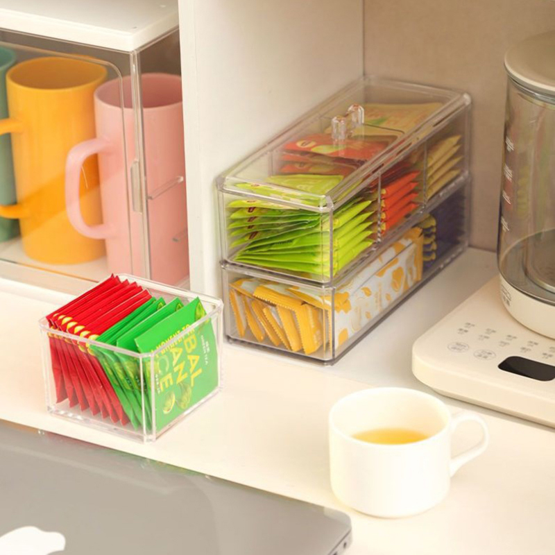 [E] Tea Bag Storage Box Drawer - Coffee Tea And Sugar Set 评论和价格