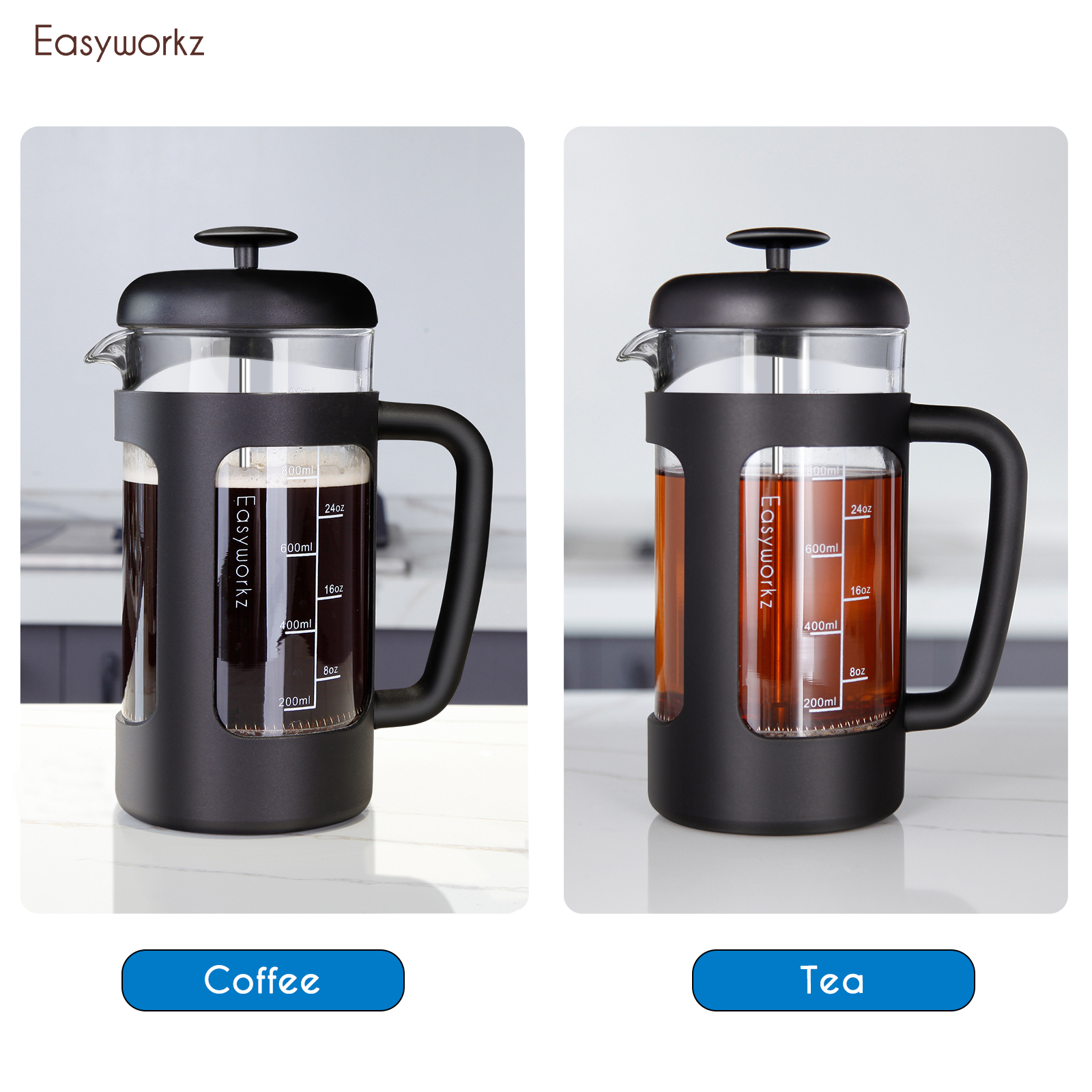 Easyworkz French Press  Coffee - French Press Glass 评论和价格