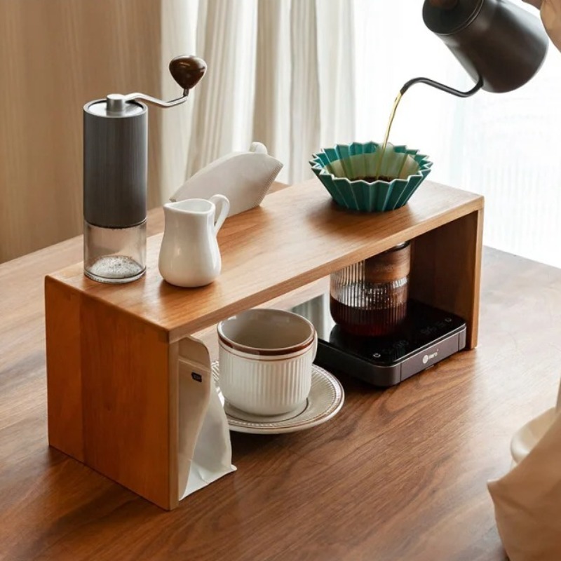 Solid Wood Coffee Drip Station - Tea Coffee Set Up 评论和价格