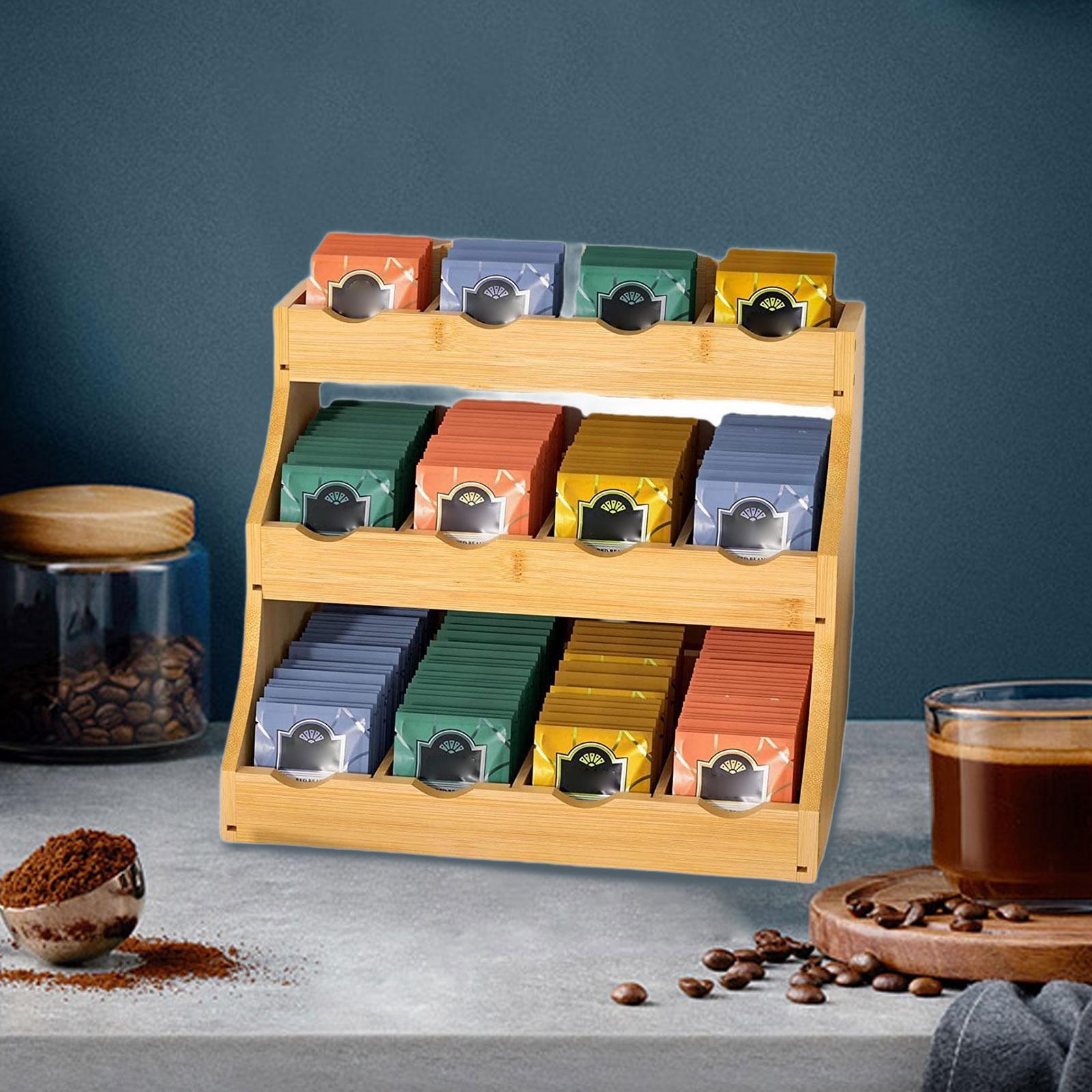 Tea Bag Organizer Wood Coffee  - Coffee Tea Break 评论和价格