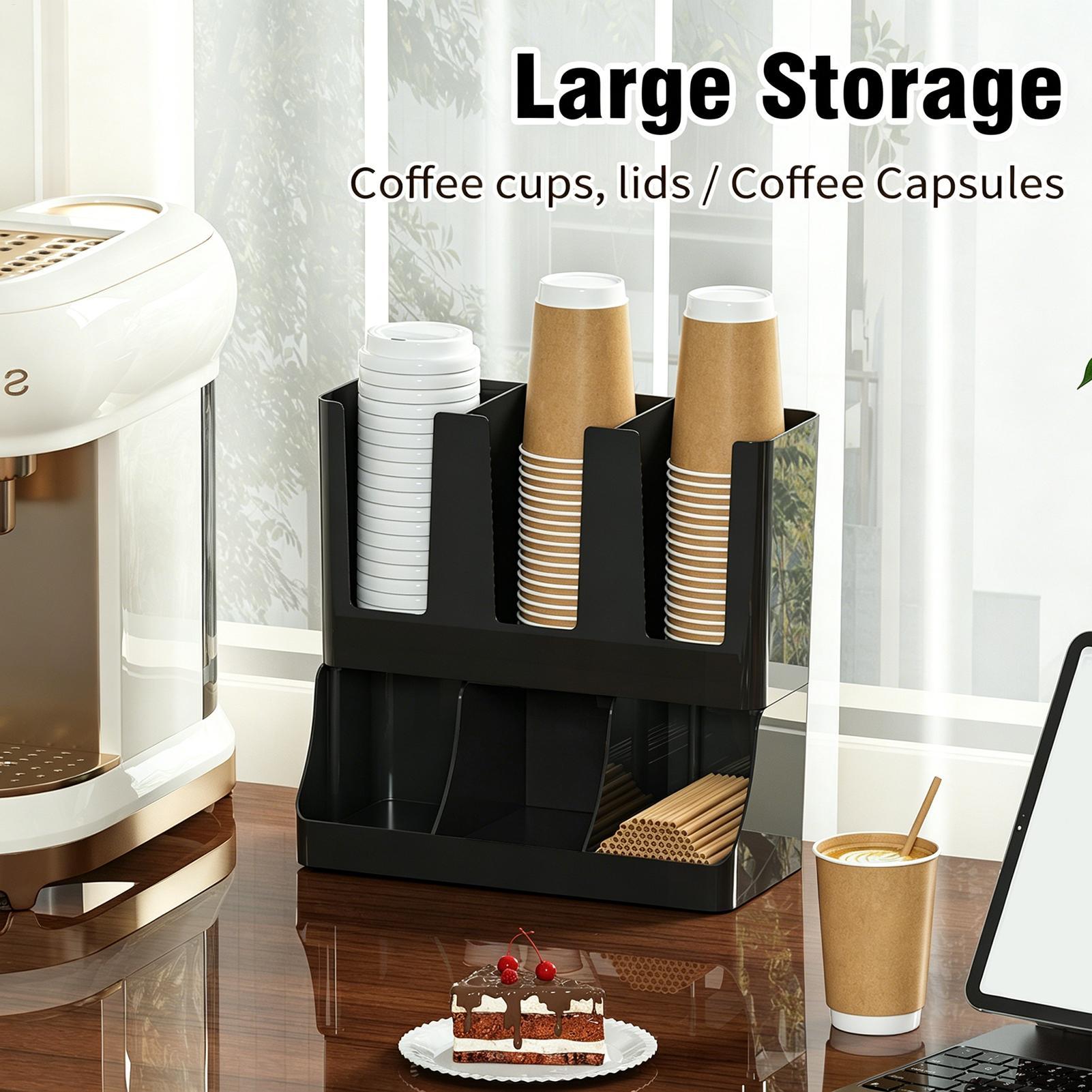 Coffee Station Organizer 6-Com - Tea Coffee Set Up 评论和价格