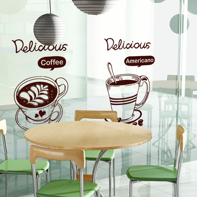 Coffee Shop Sticker Bean Milk  - Coffee Tea Break 评论和价格