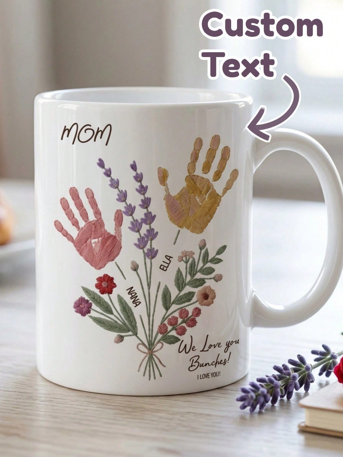 1 Set Custom Text Name Mug Han - Coffee Tea Name 评论和价格