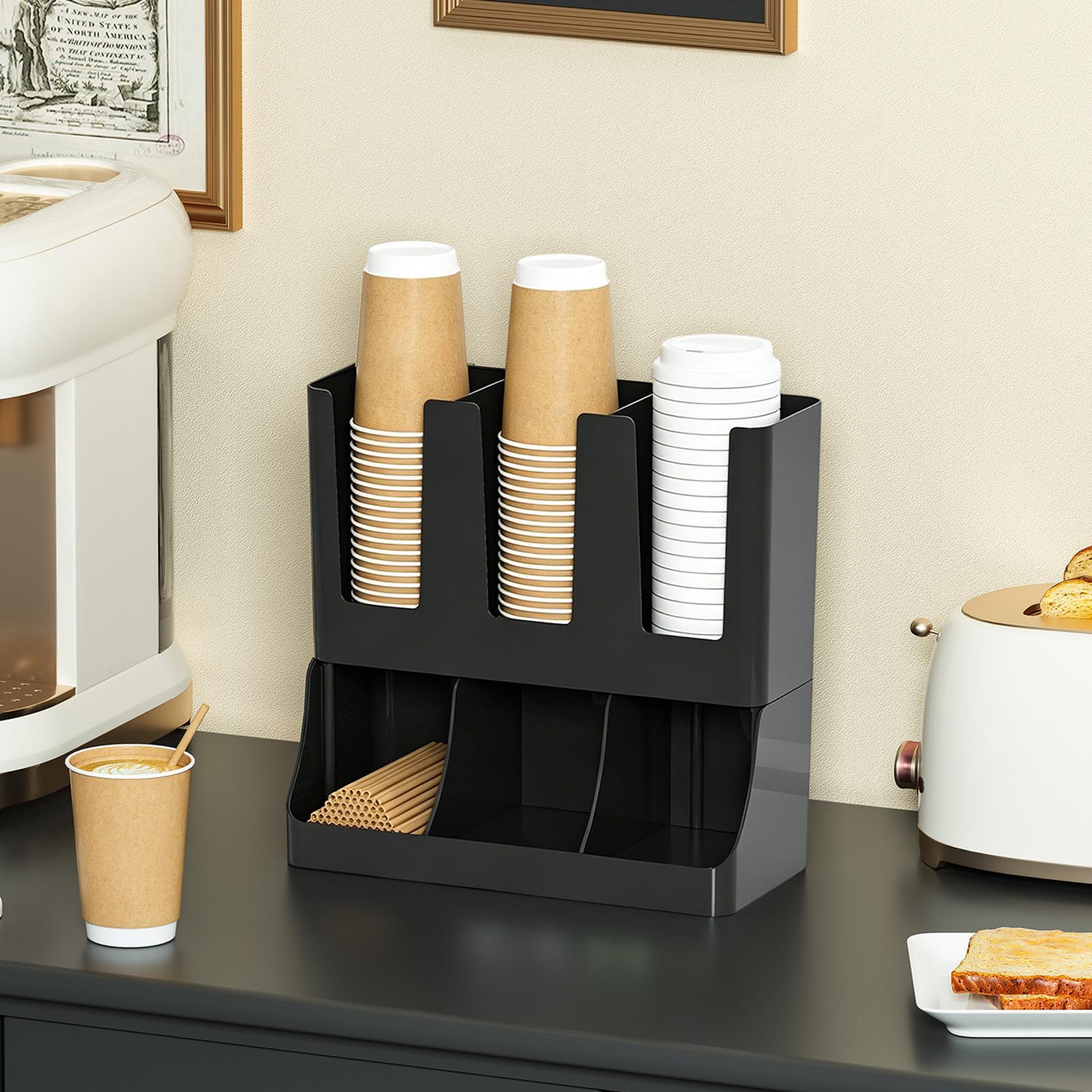 Coffee Organizer 6-Compartment - Tea Coffee Set Up 评论和价格
