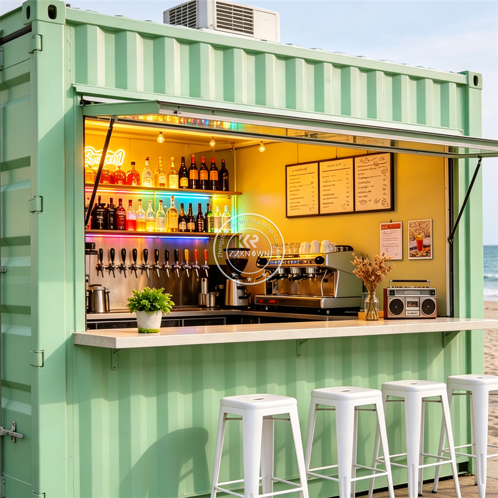 Outdoor Food Container Trailer - Tea Coffee Set Up 评论和价格