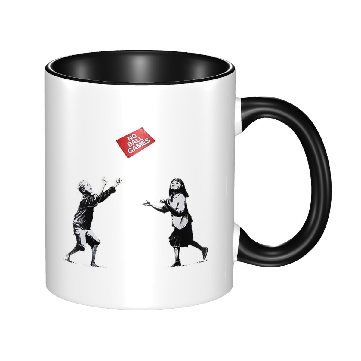 No Ball Games Banksy Mug Funny - Coffee Tea Game 评论和价格