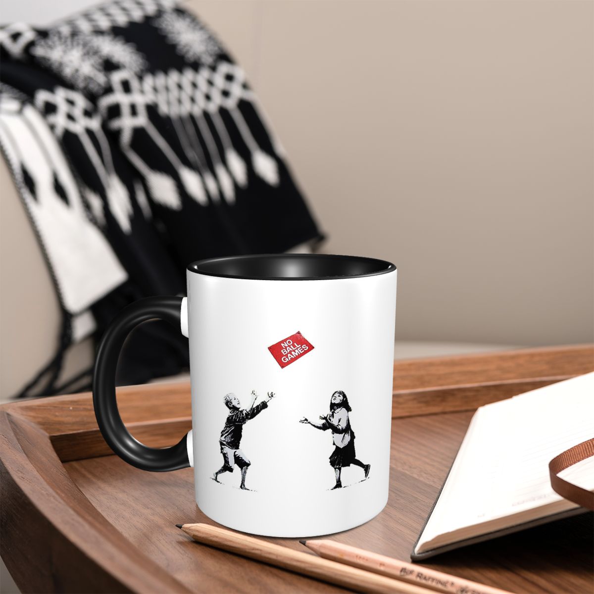 No Ball Games Banksy Mug Funny - Coffee Tea Game 评论和价格