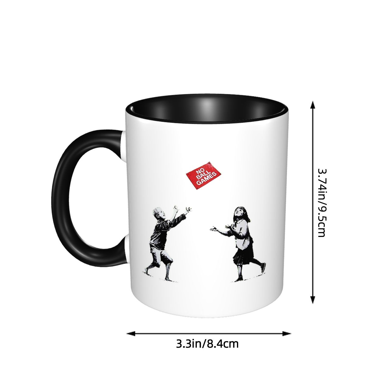 No Ball Games Banksy Mug Funny - Coffee Tea Game 评论和价格